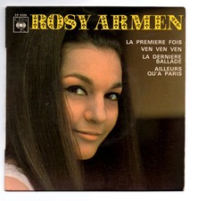 EP 45 TOURS ROSY ARMEN LA PREMIERE FOIS 1968 FRANCE CBS 6388