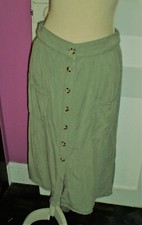 YESSICA Jupe longue en lyocell couleur vert taille 42