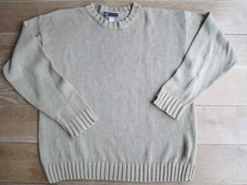  TBE ! Superbe  PULL Ramie & Coton QUECHA Taille L colori SABLE