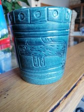 Vase Pot Céramique Scarifiée Signé H Constant