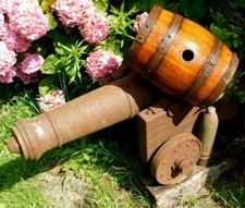 TRES JOLI ANCIEN PETIT TONNELET - TONNEAU RHUM - ANCIENNE MARINE A VOILE #.4