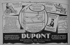 PUBLICITÉ PRESSE 1926 APPAREILS DUPONT VOITURES MÉCANIQUES FAUTEUILS DE REPOS