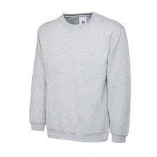 Sweat Homme Uneek - Bleu Navy ou Gris chiné - Polycoton 300g - Sweat chaud