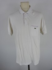 Lacoste polo Taille 5 - Blanc avec liserés roses