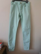 JEAN ZARA T 36 VERT D'EAU SLIM