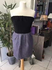 Robe bustier en jean SANDRO taille 1 (36) tres bon etat 