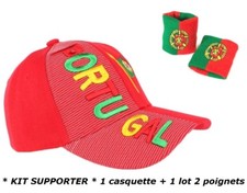 CASQUETTE + BRACELET PORTUGAL no écharpe drapeau maillot fanion scarf bufanda ..
