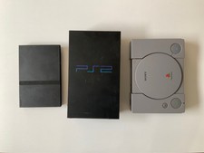 Lot de 3 playstation + 2 manettes - PS1 PS2 Slim Retrogaming Console Jeux Video