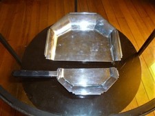 ENSEMBLE RAMASSE MIETTES O.GALLIA 0411 et 0412 ART DECO