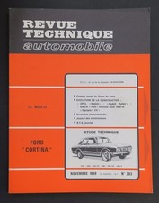 REVUE TECHNIQUE AUTOMOBILE RTA FORD CORTINA 1500 OPEL KADETT SIMCA 1000 n°283