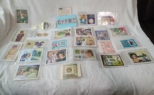 Princess Diana Commemorative Stamp Sheets & Coin Lot (27 Pieces)
