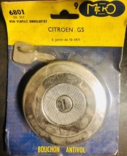 Bouchon d'essence anti vol ACCESSOIRE  CITROEN CHROME GS 1971 NEUF de STOCK