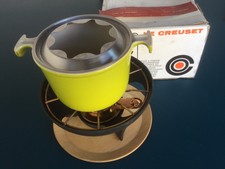 Service à fondue En Fonte savoyarde bourguignonne Le creuset vintage