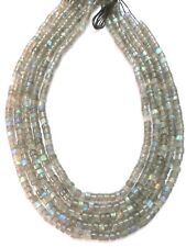 5 Strand Naturel Labradorite Roue Pneu 5-5.5mm Perles 13 " Pouce