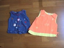 2 tuniques fille 12 mois 