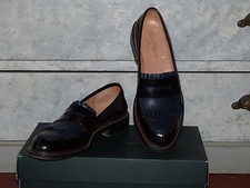 MOCASSINS BICOLORE NOIR ET BLEU ROBERT CLERGERIE Taille F 40 I 39 US 8 UK 6,5