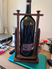 MEGA RARE en bois 5 L bouteille verseur/Distributeur Flacon et ROCCA DELLE MACIE Vin
