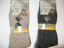 LOT DE 3 a 24 PAIRES - CHAUSSETTES ANGORA LAINE - CHAUDES - TOP - CONTRE FROID