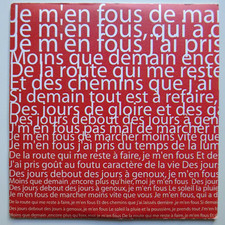 ALEC MANSION : JE M'EN FOUS - [ CD SINGLE PROMO ]