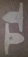 Lot de 2 bodys blancs Mots d'enfants 3 mois, très bon état