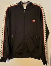 PONY TRACK JACKET ADULT SMALL ZIP UP VINTAGE RARE KORN DEFTONES BLACK WHITE RED