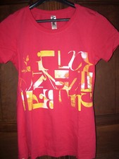 T-Shirt Marque Billabong Rose Motifs Colorés Taille S (Grand) 