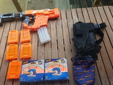 Nerf Strife custom chargeur banane 5 chargeurs 24 fléchettes holdster