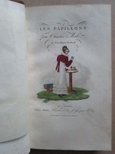 Charles MALO : LES PAPILLONS. Janet, 1818. 8 planches coloriées d'après Bessa.