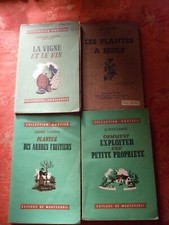 4 livres COLLECTION  RUSTICA plantes a huile-vigne et le vin et autres illustrés