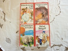 4 livres // Collection Spirale // Jules VERNE 