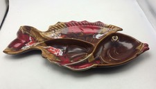 plat a compartiments aperitif en forme de poisson Vallauris