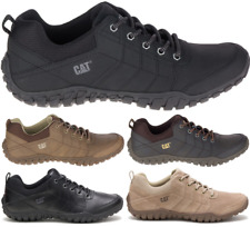CAT CATERPILLAR Instruct en Cuir Sneakers Baskets Chaussures pour Homme Nouveau