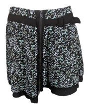 ? Kookai  Taille 40 ? Superbe jupe courte doublée noire et grise en viscose