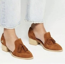 New JEFFREY CAMPBEL + Free People Charlie Tassels Loafer Black Sz 10