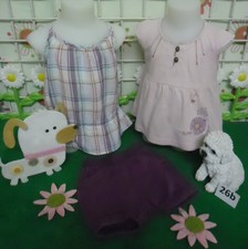 vêtements fille 18 mois,short,top bretelles,tee-shirt