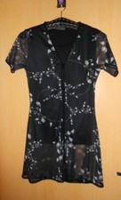 Tunique superposition haut + long gilet transparence  T1