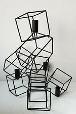 Chandelier cube sculpture metal abstrait decoration design no sol lewitt 