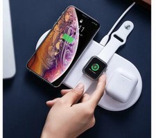 Chargeur sans fil QI Baseus® Station 3 en 1 véritable BS-IW04 Smart 