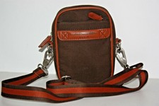 LANCEL  Sacoche  Pochette Vintage Toile Cuir Ceinture Bandoulière TBE