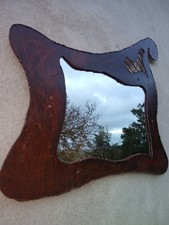 miroir mural art déco originale artisanale unique style industriel acier rouillé