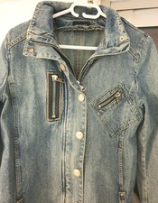 TRES BELLE VESTE EN JEANS FEMMES HAUT MARQUE MNG JEANS TAILLE L COMME NEUVE