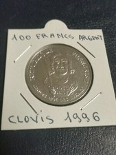 TRES BELLE PIECE DE 100 FRANCS ARGENT CLOVIS  1996 TRES BEAU BRILLANT