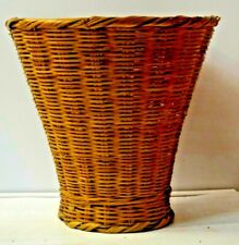 ANCIEN PANIER OSIER RANGEMENT PELOTE DE LAINE TRICOT PAS TRAVAILLEUSE 