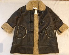 Iana superbe en Daim Synthétique Duffle-coat Taille 104 4 ans excellent état