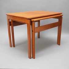 Vintage Teck Tables Gigognes Trio Danemark Zweier-Set 70s 1. Aio