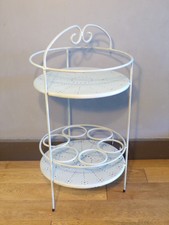 BAR DESSERTE de JARDIN VINTAGE-TÔLE PERFORé-table appoint-DESIGN 50 60 70