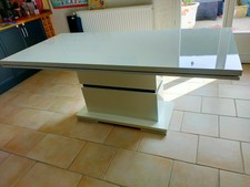 Table salle à manger blanc laqué