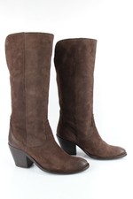 BALMAIN Bottes Cuir Nubuck Marron T 37 Très bon état