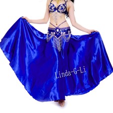 Belly Dance Costumes 360 Full Circle Satin Long Skirt Swing Tribal 8/3
