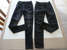 lot de 2 pantalons noirs / taille 34 -36 / fille ou femme